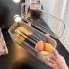 Прозрачный акриловый ящик для хранения косметики, кистей для макияжа и ручек