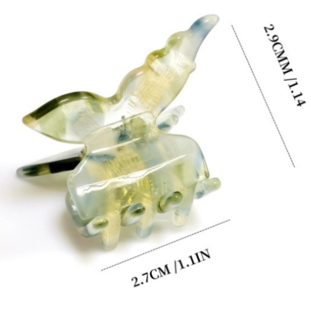 Acetate Fiber Butterfly Hair Claw Colorful Hair Clamps New Hair Clip