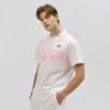 Goxo Men Pique Block ShorT Sleeve T shirT whiTe