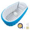 Inflatable Baby Bathtub with Air Pump Water Level Marker Skid Resistance Bottom Foldable Toddler