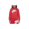 Nike Sportswear Club Fleece Logo Print Crewneck Sweatshirt Kids Sweatshirt Red FD2992-657