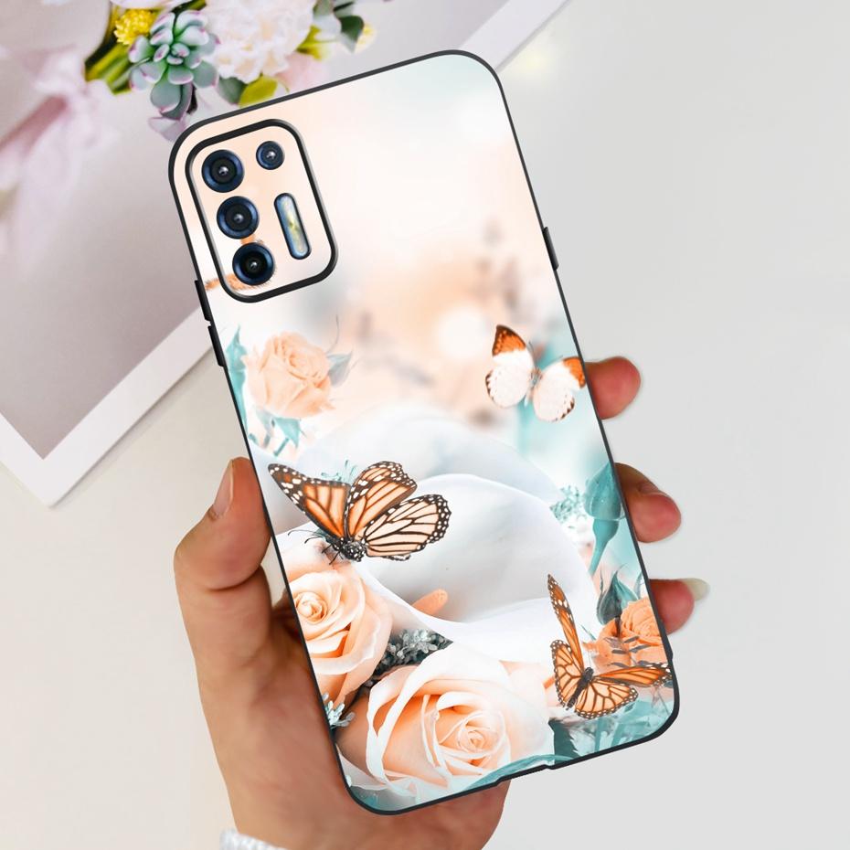 Чехол для телефона Motorola Moto G9 Plus Модный дизайн Мягкая ТПУ крышка Для Motorola Moto G9 Power MOTO G9Plus Черный силиконовый бампер