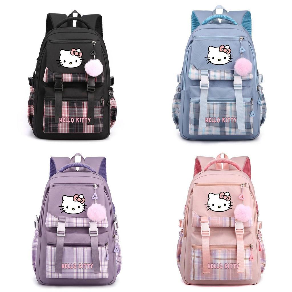 Школьный рюкзак Hello Kitty для девочек и мальчиков в городском минималистичном стиле с системой вентиляции для путешествий