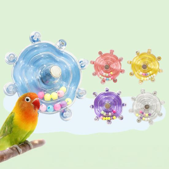 Игрушка-крутилка для попугаев Интерактивная игрушка-крутилка для птиц Игрушка-жевалка Вращающийся дозатор лакомств Головоломка Клетка Аксессуар для попугаев Конуры Кореллы