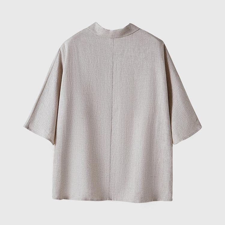 Women's Retro Dolman Sleeve Linen Shirt - Autumn 2025 Collection
