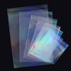 50pcs Transparent Holographic Laser Self Adhesive Bag Aurora Color Pouches for DIY Jewelry Badge Gift Package Storage Bags