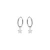 Boucles d'oreilles Luxenter Essential en argent 925 avec finition rhodiée