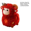 Decorative Lucky Mascot Sheep Plush Toy, Chinese Zodiac Lamb Doll with Fu Embroidery, Comfortable Polyester Fiber Toy Auspicious New Year Mascot, Cute