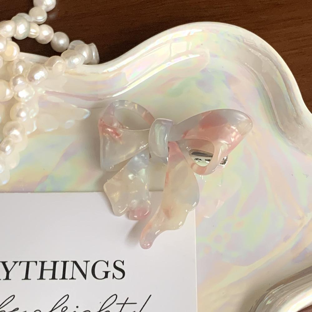 Hairpin Bow Hair Clip Hair Claw Bowknot Duckbill Clip Personalized Acetic Acid Hairpin  Streetwear