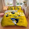 3Pcs Neymar Brazil Football Artwork Bedding Sets For All Sizes New 3D Printed Bed Cover Comforter Duvet Cover Pillowcase Bedroom Decoration