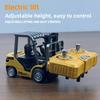 Мини-игрушка из сплава 2-в-1 для рабочего стола 1:64-канальный Bluetooth-пульт дистанционного управления вилочным погрузчиком с прицепом Рождественский Новогодний Подарок в Цветной Коробке
