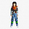 Patches For Clothes Bag Iron On Thermal Stickers Dbz Android 17 Gt Android 17 Android 18 Pattern Washable Heat Transfer