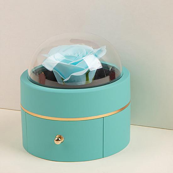 Консервированная цветочная шкатулка для кольца, бархатная подарочная коробка для ювелирных изделий, магнитная застежка, кольцо, ожерелье, кулон, футляр для предложения руки и сердца на День святого Валентина