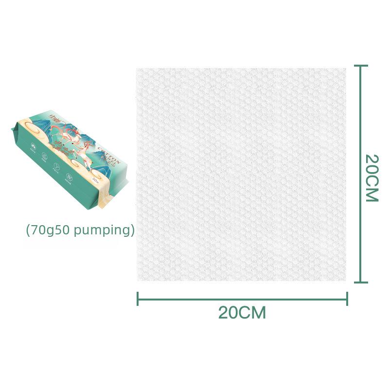 Упаковка из 50 одноразовых полотенец для лица из чистого хлопка для мужчин и женщин — мягкие, бумажные очищающие полотенца.
