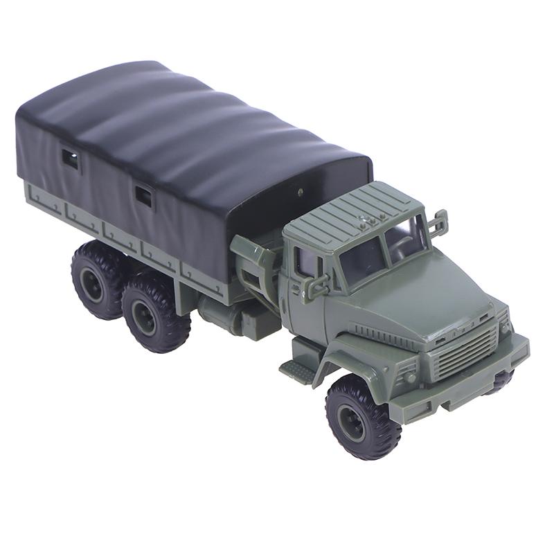 1шт 1:72 Масштабный трактор Краз-260, военный автомобиль, грузовик, игрушечный блок, модель автомобиля, комплект
