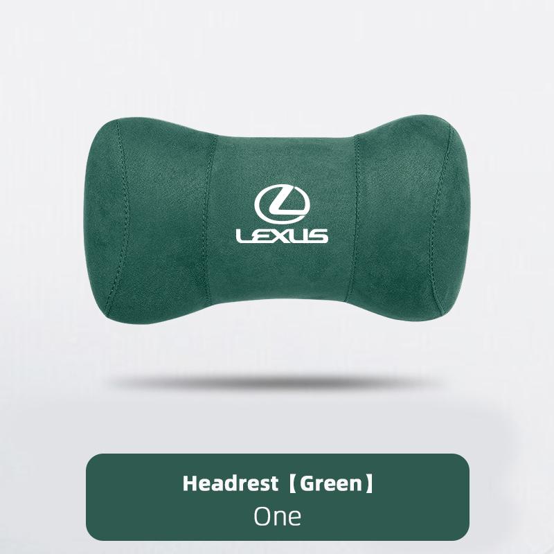 Suede Headrest Car Breathable Memory Foam Neck Pillow For Lexus RX300 IS200 IS250 ES350 Ct200h UX250h NX300h ES300h RX400h NX
