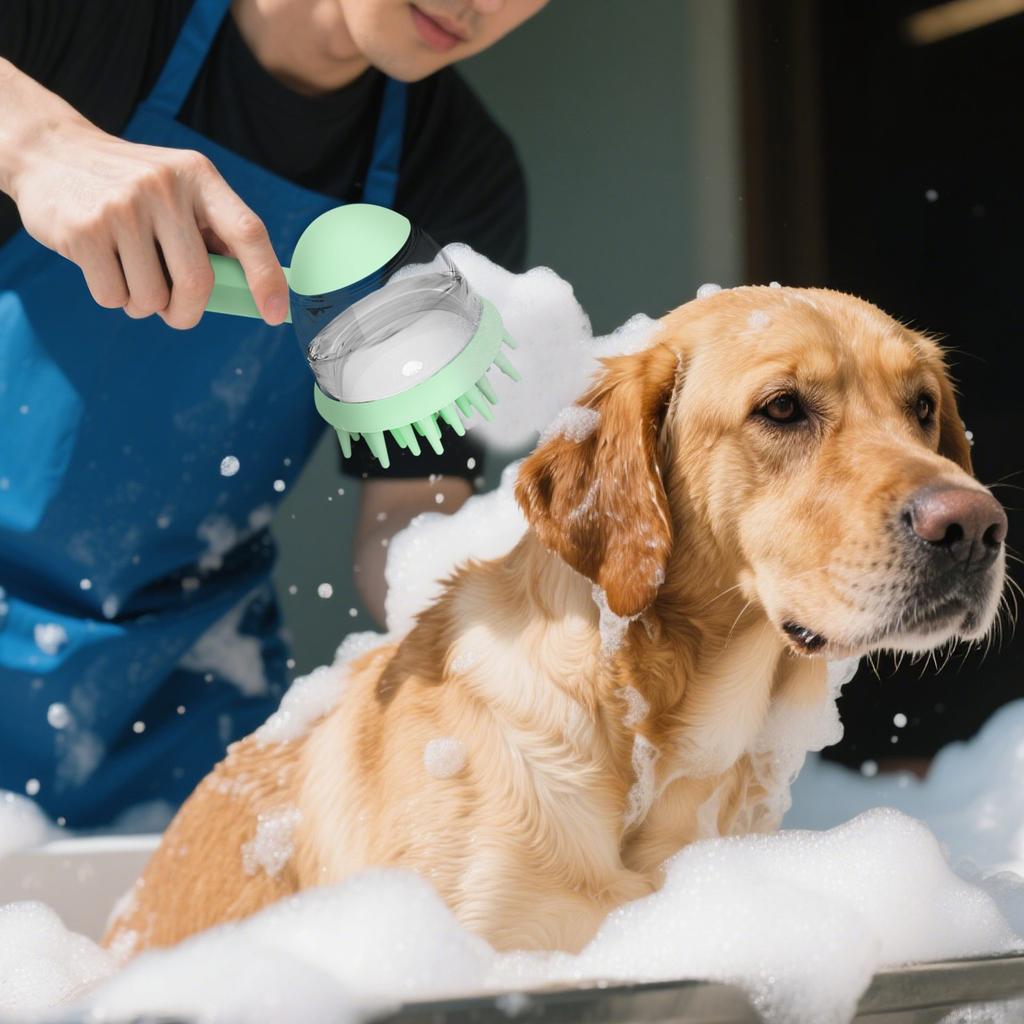 Щетка для купания домашних животных, щетка для душа и массажа, расческа для вычесывания шерсти и инструмент для намыливания, щетка для груминга против вьющихся волос для ванн