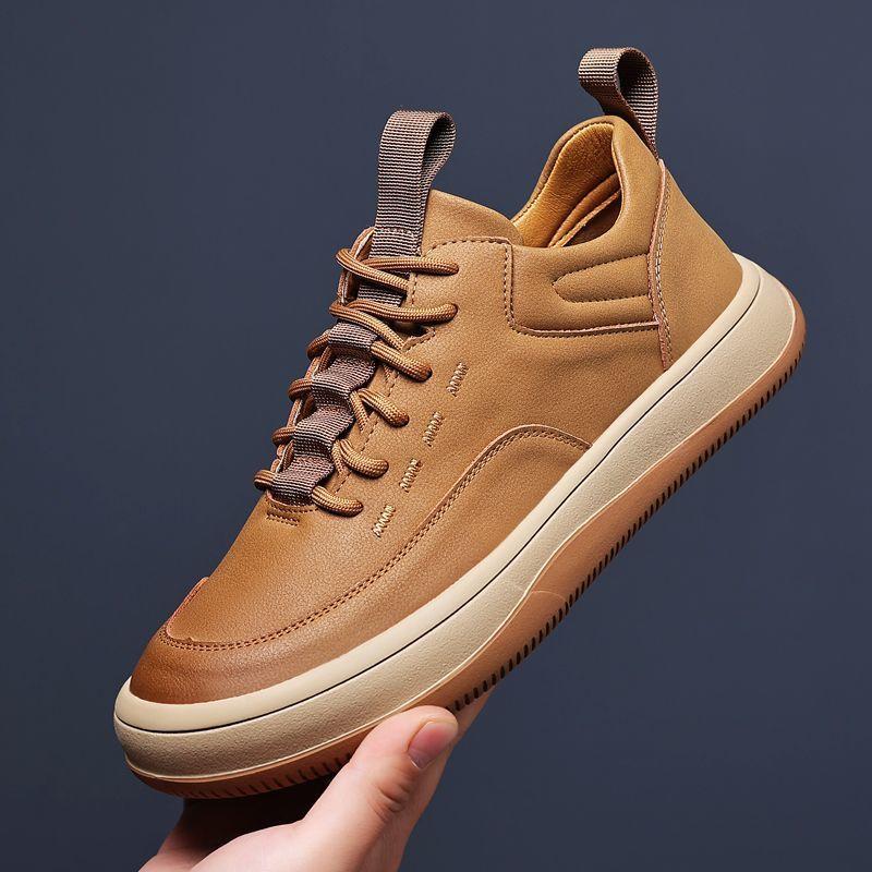 Мода Мода Обувь из Натуральной Кожи для Мужчин 2025 Оригинальная Новая Удобная Толстая Подошва Повседневная Обувь Лоферы Мужские Роскошные Кроссовки Hombre