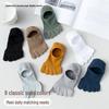 Men's Summer Thin Cotton Five-Finger Socks - Sweat-Absorbent, Non-Slip, Low-Cut, Invisible Mesh Toe Socks