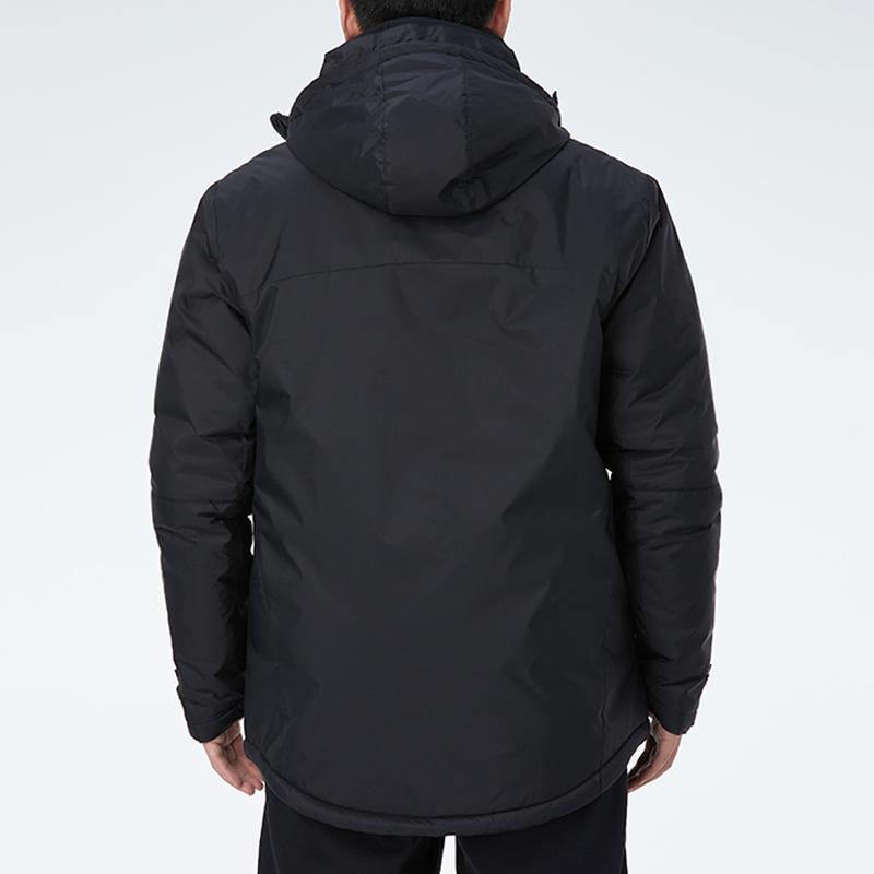 Puma Флисовая подкладка с логотипом, ветрозащитная повседневная спортивная куртка с капюшоном из хлопка, мужская куртка, черная 657747-03