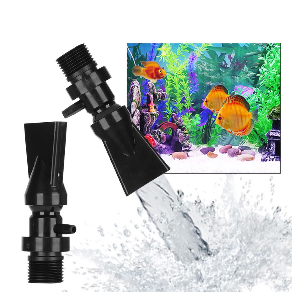 2 шт. вращающийся на 360 градусов адаптер для аквариума насадка «утконос» трубка для выхода воды из аквариума с портом аэрации