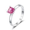 Bague Ringen 1 или 2 CT кольцо-пасьянс с муассанитом принцессы огранки для женщин, бесцветное высокое качество, 100% стерлинговое серебро S925, группа GRA