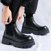 Luxury Brand Mens Chelsea Boots High Quality British Style Casual Leather Ankle Boots for Men Thick Bottom Design High Top Boots
