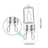 Лампа для духовки G9 Термостойкая Долговечная Галогенная лампа для холодильников, духовок, вентиляторов 40 Вт 500℃ Штырьковая лампа 220 В-240 В