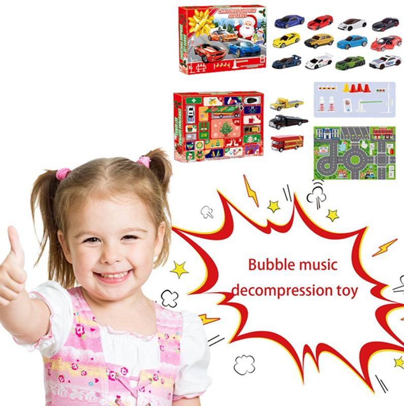 Christmas Calendar Countdown 24 Days Car Toy Set Christmas Advent Calendar Blind Box Toy Gift For Children Navidad Natal Kerst