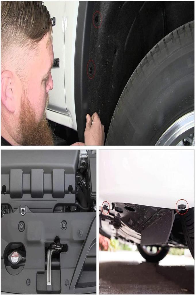 YFFSFDC Rivet Clips Fasteners 100pcs 7mm Hole Diameter Rivets for Car Toyota Lexus Bumper Fender Clip Fastener