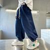 Boys' Pants Spring and Autumn Slim Loose and Handsome Deep Blue Street Dance Jeans