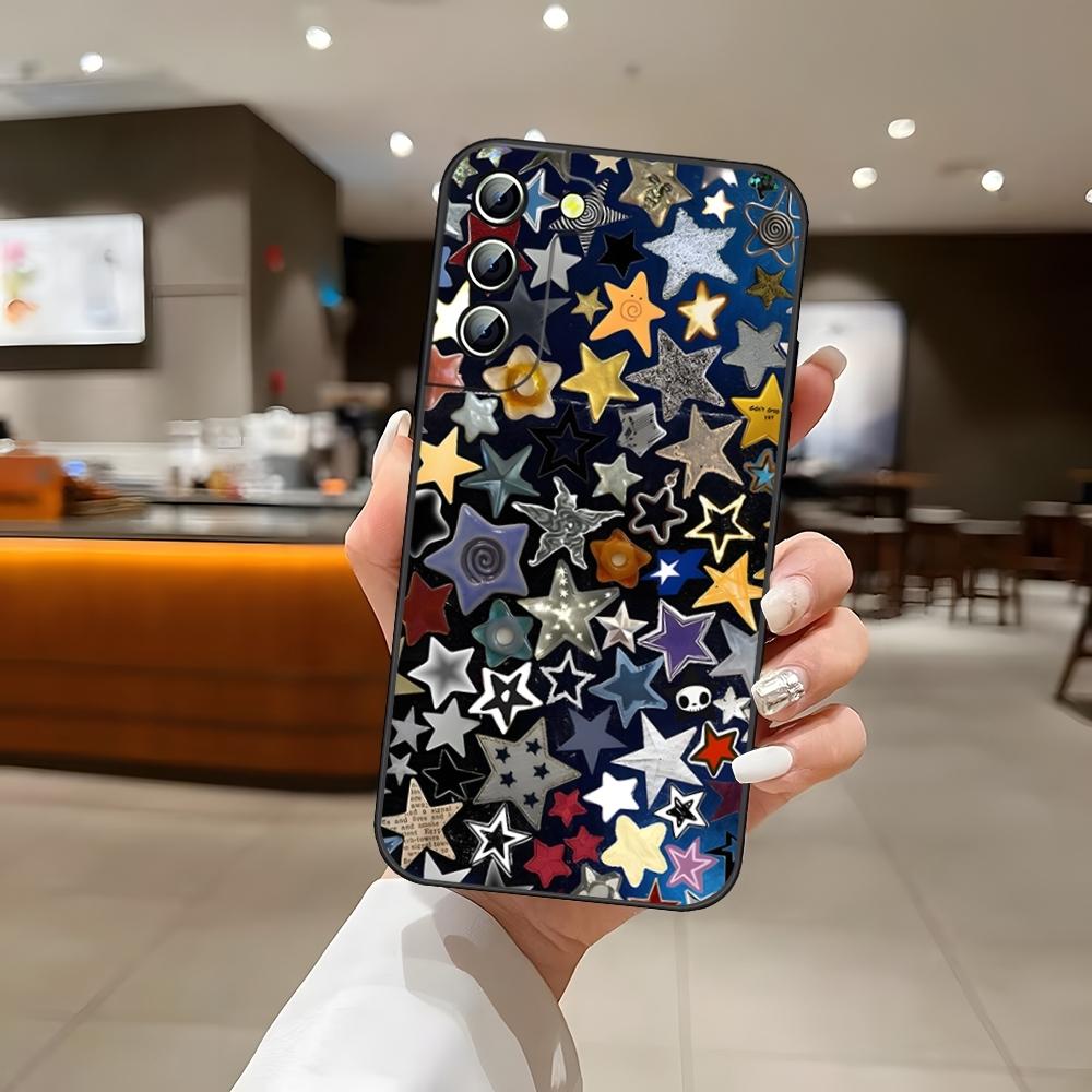 Модный Чехол для Телефона INS Звезды Для S25 Samsung S26 S24 Ultra S22 S23 S20 Fe S21 Plus A54 A34 A16 A53 Задняя Крышка