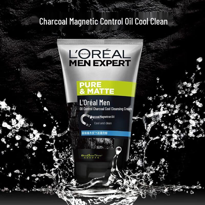 L'Oréal Men Expert Hydra Energetic Угольный Ледяной Освежающий Гель для Умывания