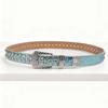 PU Leather Rhinestone Belts Spicy Girl Women Waistband Retro Rivet Belt  Men