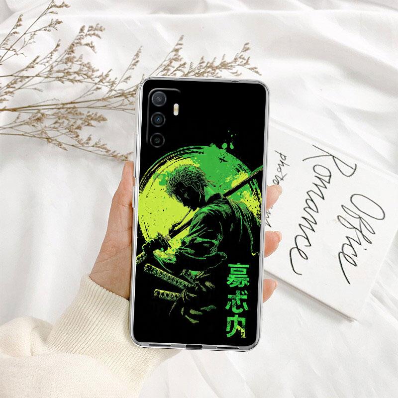 TR33 Чехол для телефона One Piece Zoro Прозрачный для Motorola Moto G7 G8 G9 G84 G85 G73 G24 G15 Z2 Play Power Plus