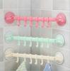 Modern Adjustable 6-Hook Plastic Seamless Kitchen Wall Hook Strong Suction Cup Storage Suction Hook ABS Sticky Hook Adhesive Bag