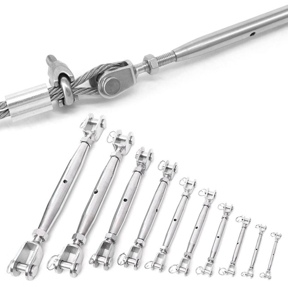 Screw Closed Body Marine Rigging 304 Stainless Steel Jaw Turnbuckle Bolt Tensioner  Steel Wire Rope