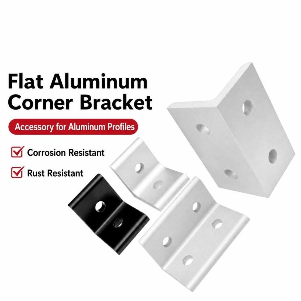 Flat Shape Aluminum Angle Bracket Solid Body Right Angle Bracket For Workbench Build
