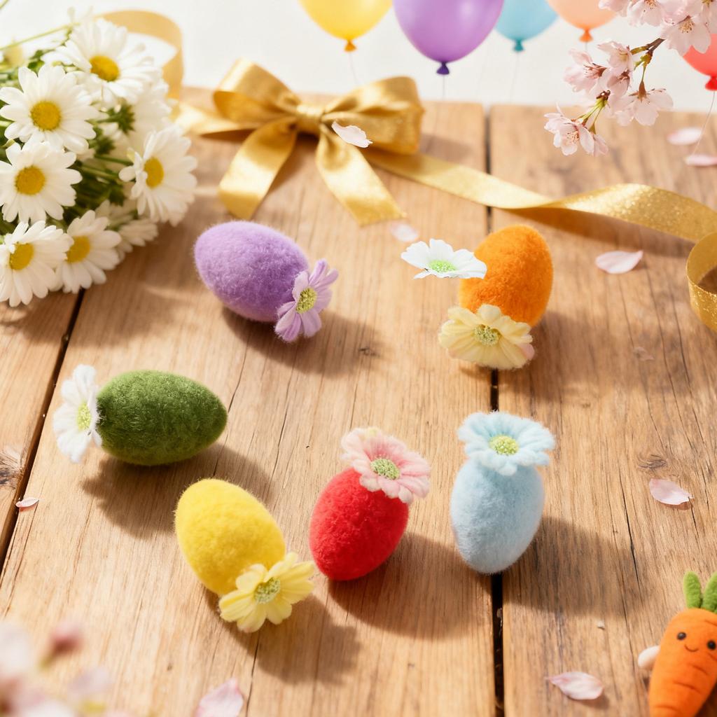 Easter Decorative Ball Table Decoration Pampas Grass   Powder Balls Can Be  Combined