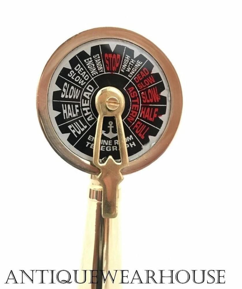 Brass 7" Telegraph Antique Ship Engine Room Telegraph Marine Working Nautical