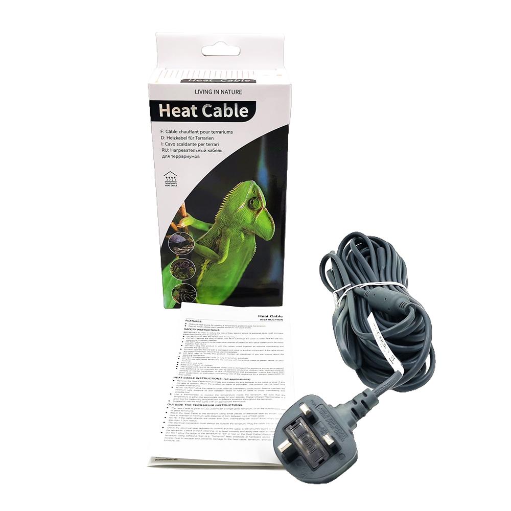 Штекер ЕС/США/Великобритании/Австралии Уход за рептилиями В аксессуарах для питомцев Водонепроницаемая силиконовая резина Греющий кабель для рептилий для обогрева террариума Дно Клетка для питомцев Рептилии Греющий коврик