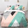 Nordic Geometry Pattern Duvet Cover Set with Pillowcase 3d Bedding Set Single Double Twin Full Queen King Size for Bedroom Decor