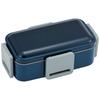 Skater Bento Box, Midnight Blue, 850ml, Antibacterial, Fluffy, 2 Tiers, Large Capacity, For Men, Made In Japan, PFLW9AG-A
