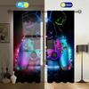 Игровые шторы, портьеры, детские игровые видеоигры, комплект штор для мальчиков, современный игровой контроллер, тканевые шторы, зеленые игровые, 2 шт.