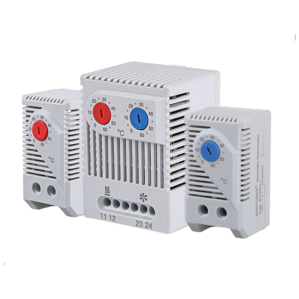 DIN Rail Normal Open Close Cabinet Thermoregulator Thermostat Switch Temperature Controller