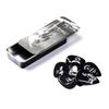 Jim Dunlop Jimi Hendrix Серебряный Портрет Средний Плектр Банка JHPT06M Кейс (Выбрать и установить)