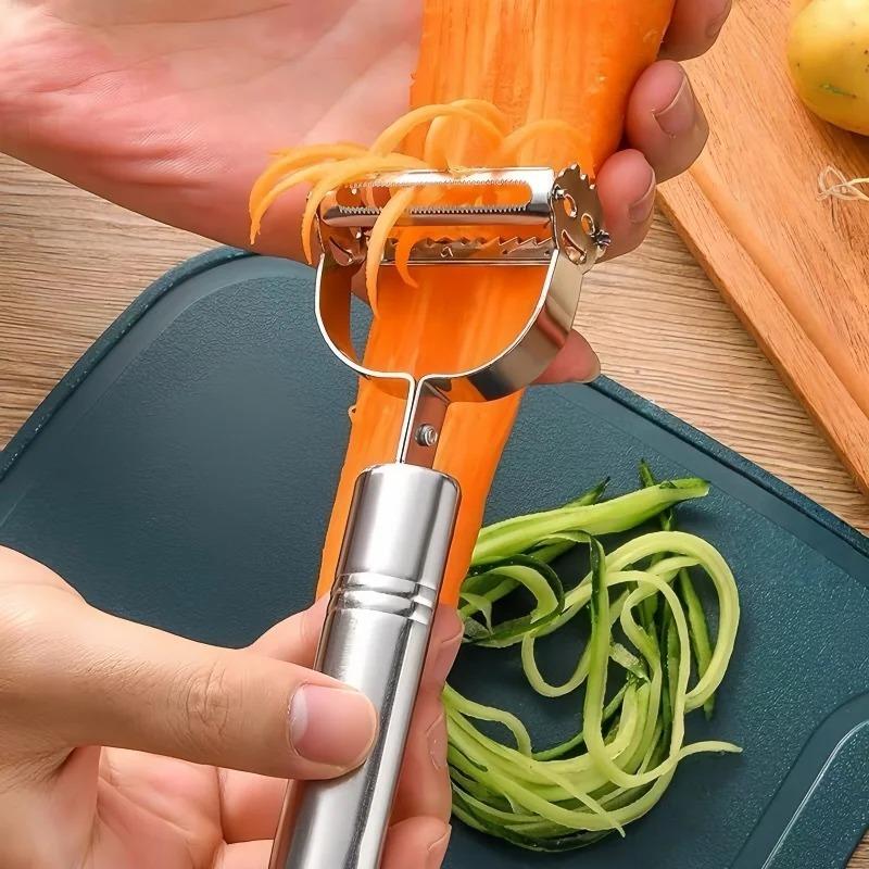 Stainless Steel Peeler Melon Potato Carrot Cucumber Multifunctional Fruit and Vegetable Tools Household Kitchen Tools Shredder