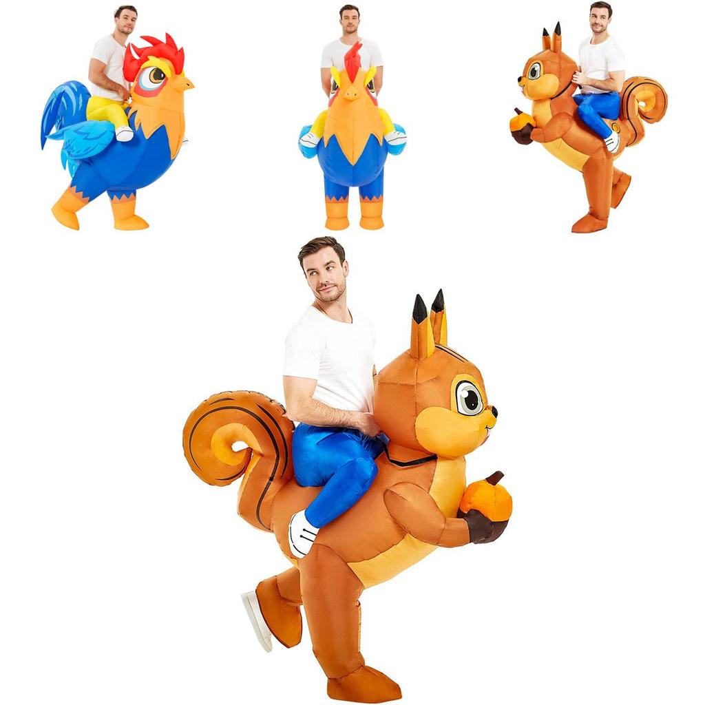 Cartoon Unicorn Squirrel Elk Chicken Costume With Sewing Craft For Childrens Party And Performance