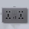 Wall Mount Switch Socket Plastic USB Charger Socket  Electrical Installation