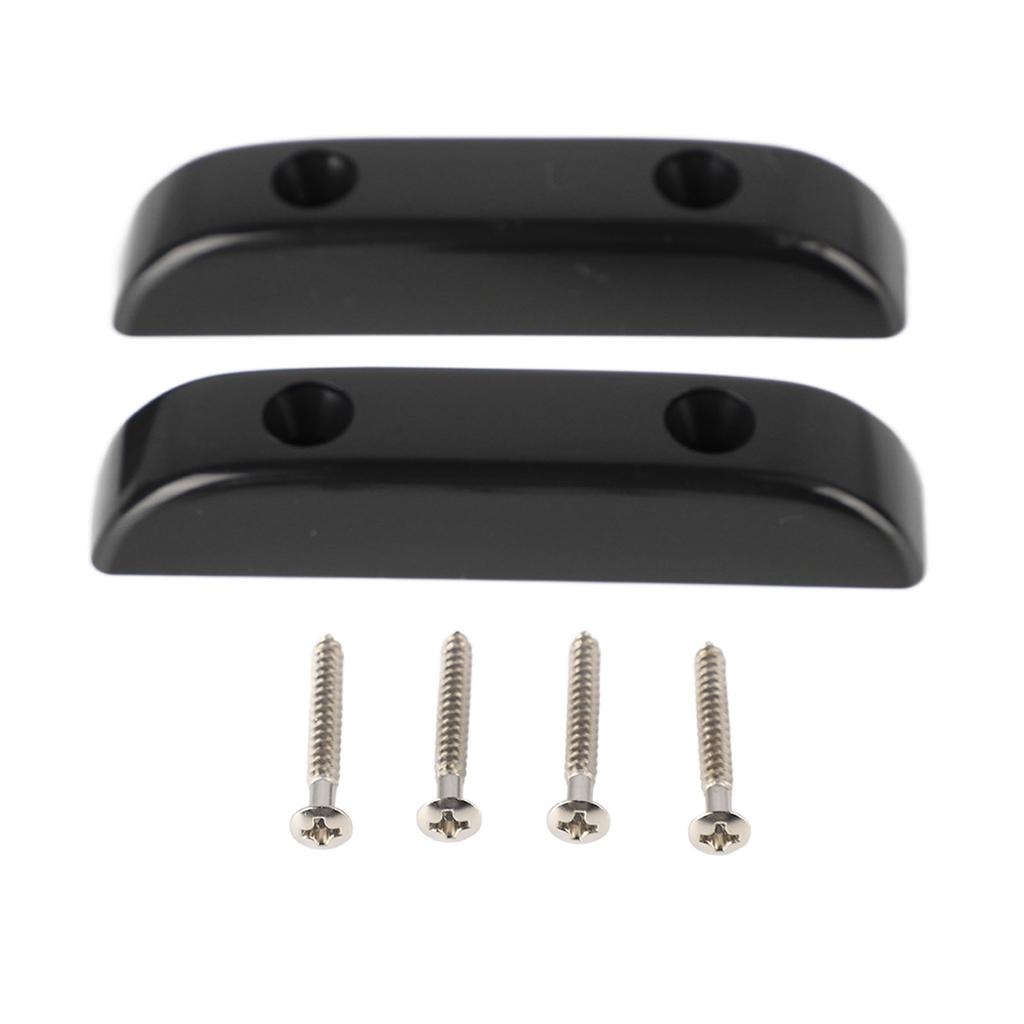 2 Pcs Bass Thumb Rest Plastic Anti Slip Light Weight Jazz Bass Guitar Thumb Finger Rest GM01 Black